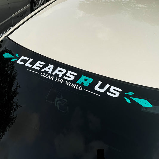 Clears R Us Windshield Banner